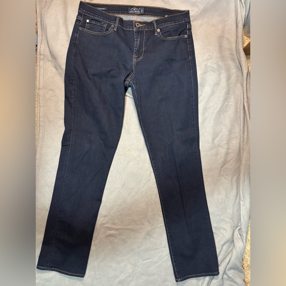 Lucky Brand Lolita Skinny Jeans Womens Size 12/31 Stretch Denim 5 Pocket